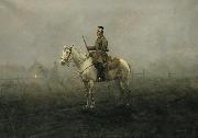 Antoni Piotrowski Lurking in fog oil painting on canvas